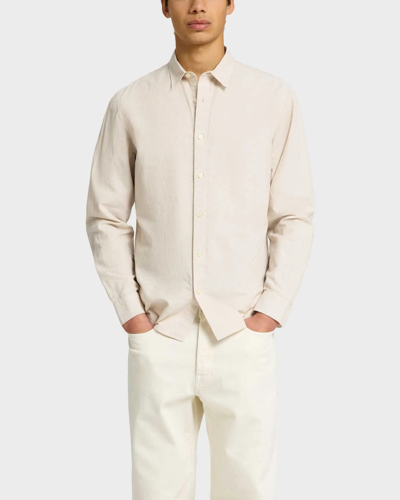 Φωτογραφία προϊόντος: SELECTED ΑΝΔΡΙΚΟ ΠΟΥΚΑΜΙΣΟ SLIM FIT SUN SHIRT - 16078867 ΕΚΡΟΥ