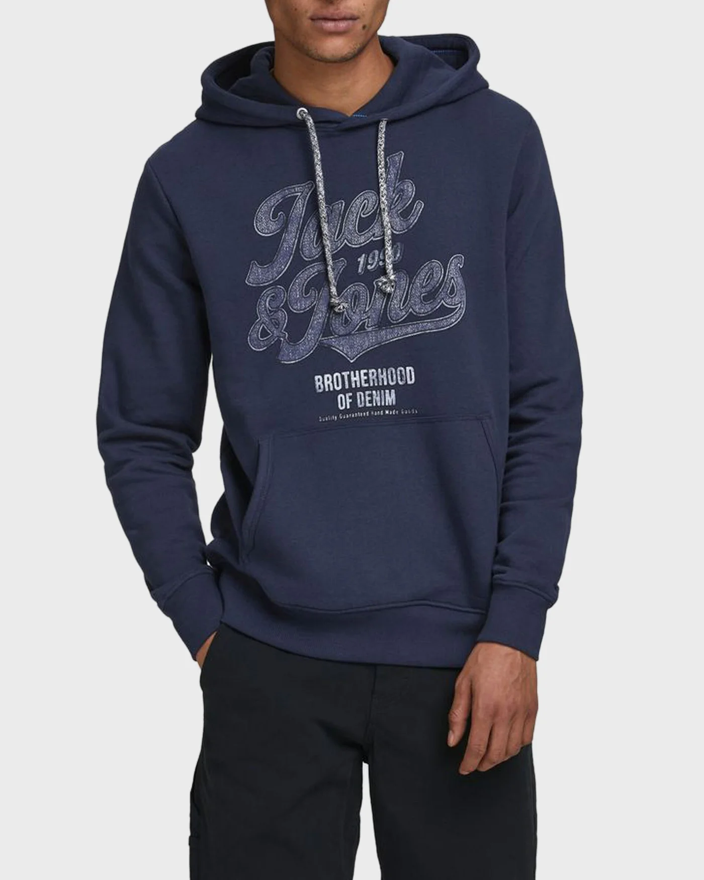 Φωτογραφία προϊόντος: Jack & Jones Kangaroo Φούτερ Cotton Blend Hoodie - 12178449 ΜΠΛΕ