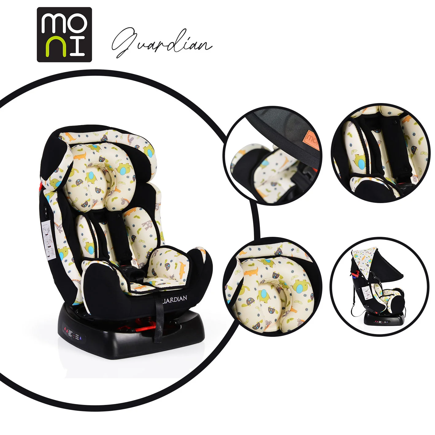 Φωτογραφία προϊόντος: MONI - Car seat Guardian black - 3800146238513