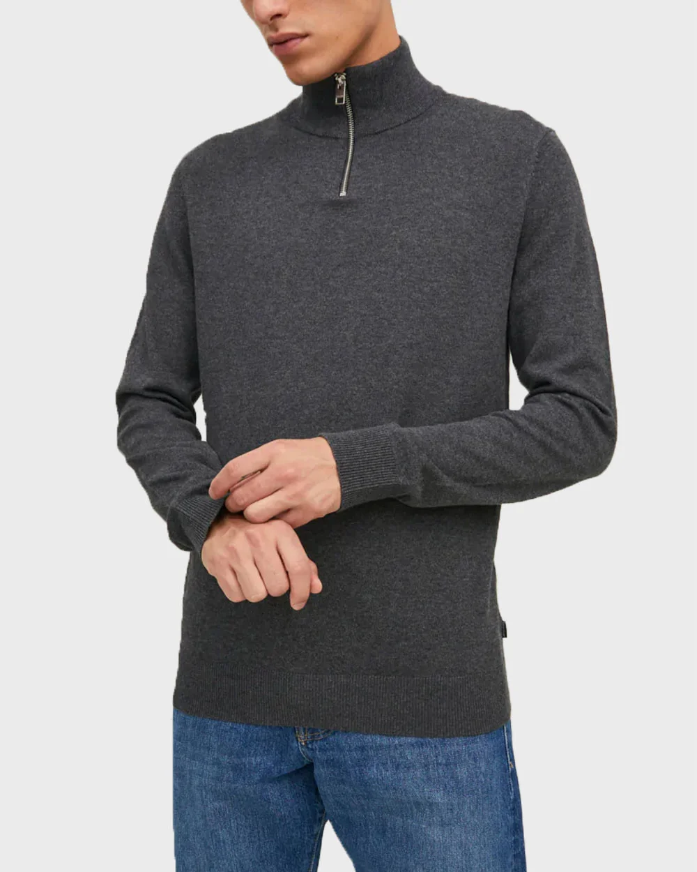 Φωτογραφία προϊόντος: JACK & JONES ΑΝΔΡΙΚΟ ΠΟΥΛΟΒΕΡ HALF-ZIP - 12189339 ΓΚΡΙ