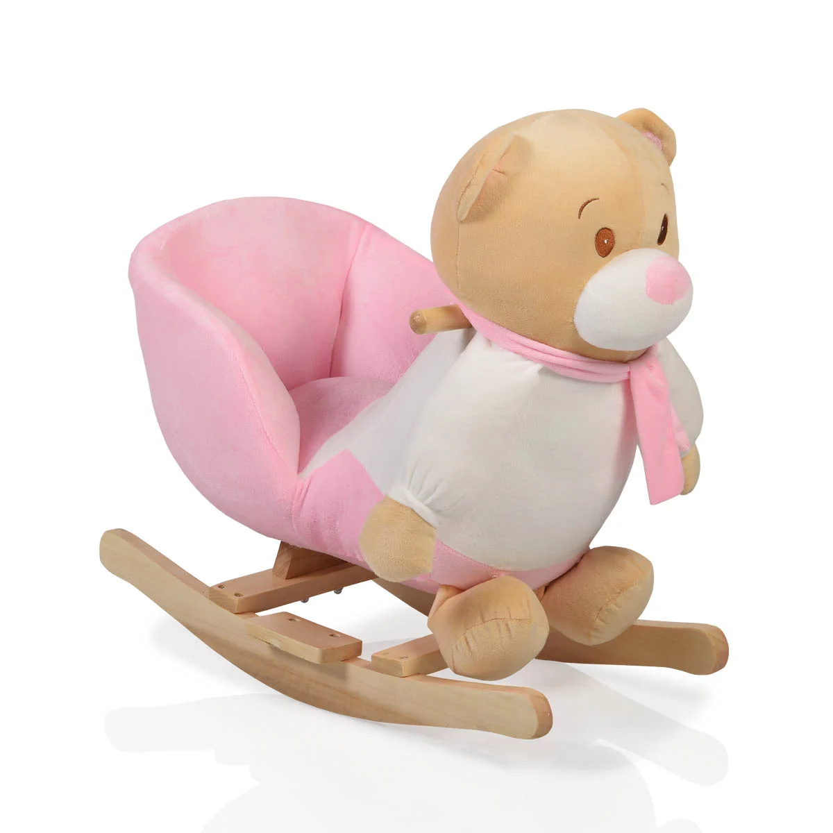 Φωτογραφία προϊόντος: MONI TOYS - Plush rocking animal Bear pink WJ-635 - 3800146242206