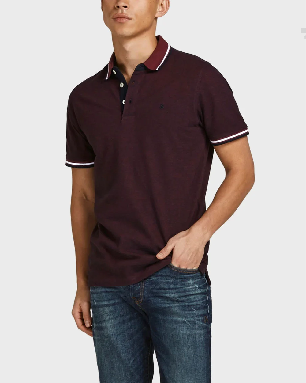 Φωτογραφία προϊόντος: Jack & Jones Polo Shirt - 12136668 ΜΠΟΡΝΤΩ