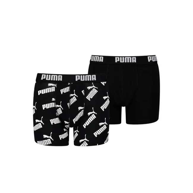 Φωτογραφία προϊόντος: PUMA 701210971-001 - Boy’s AOP Boxer 2 Pack, Black/Black/White