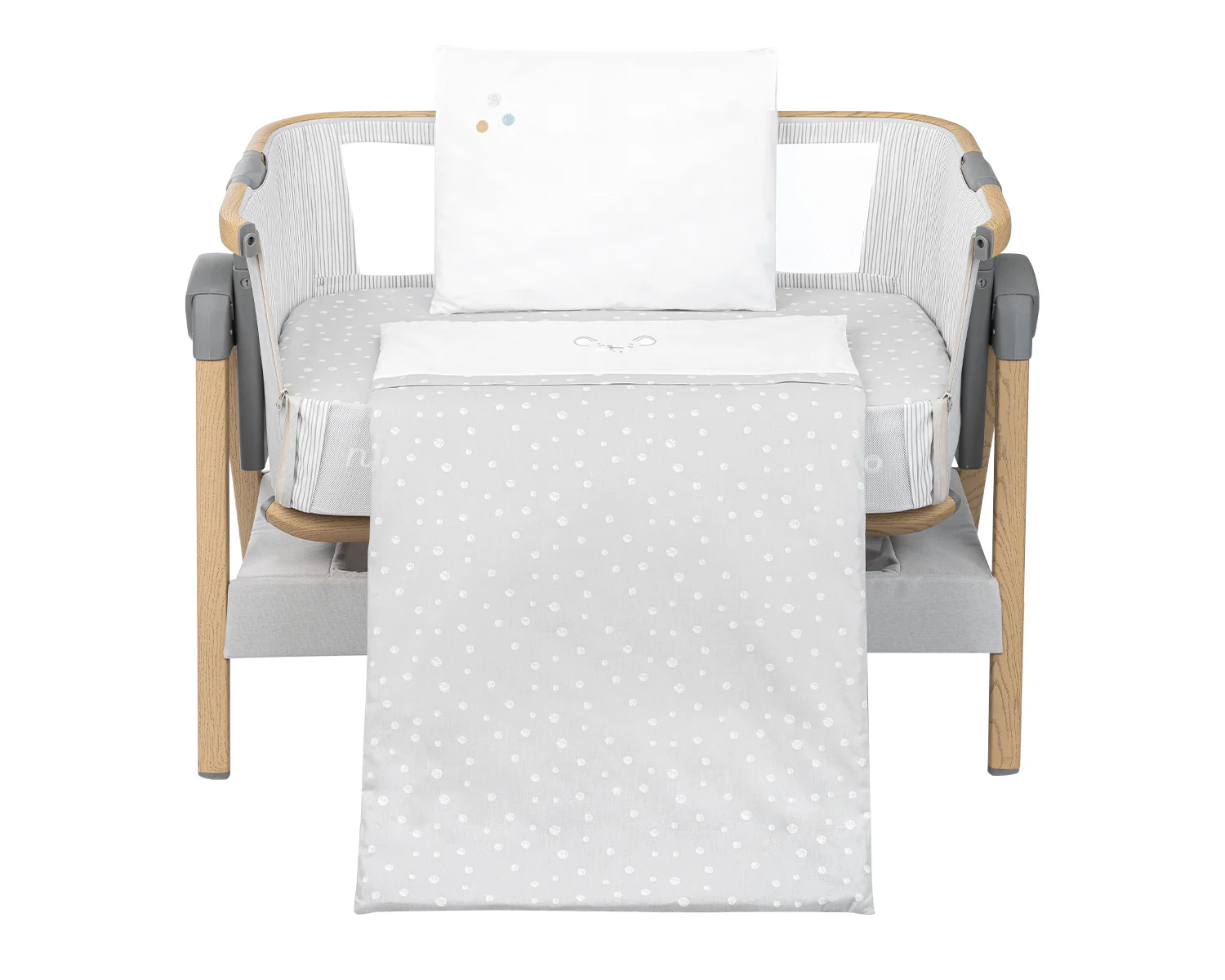 Φωτογραφία προϊόντος: Kikka Boo - Mini cot bedding set 5pcs Joyful Mice - 41101050045