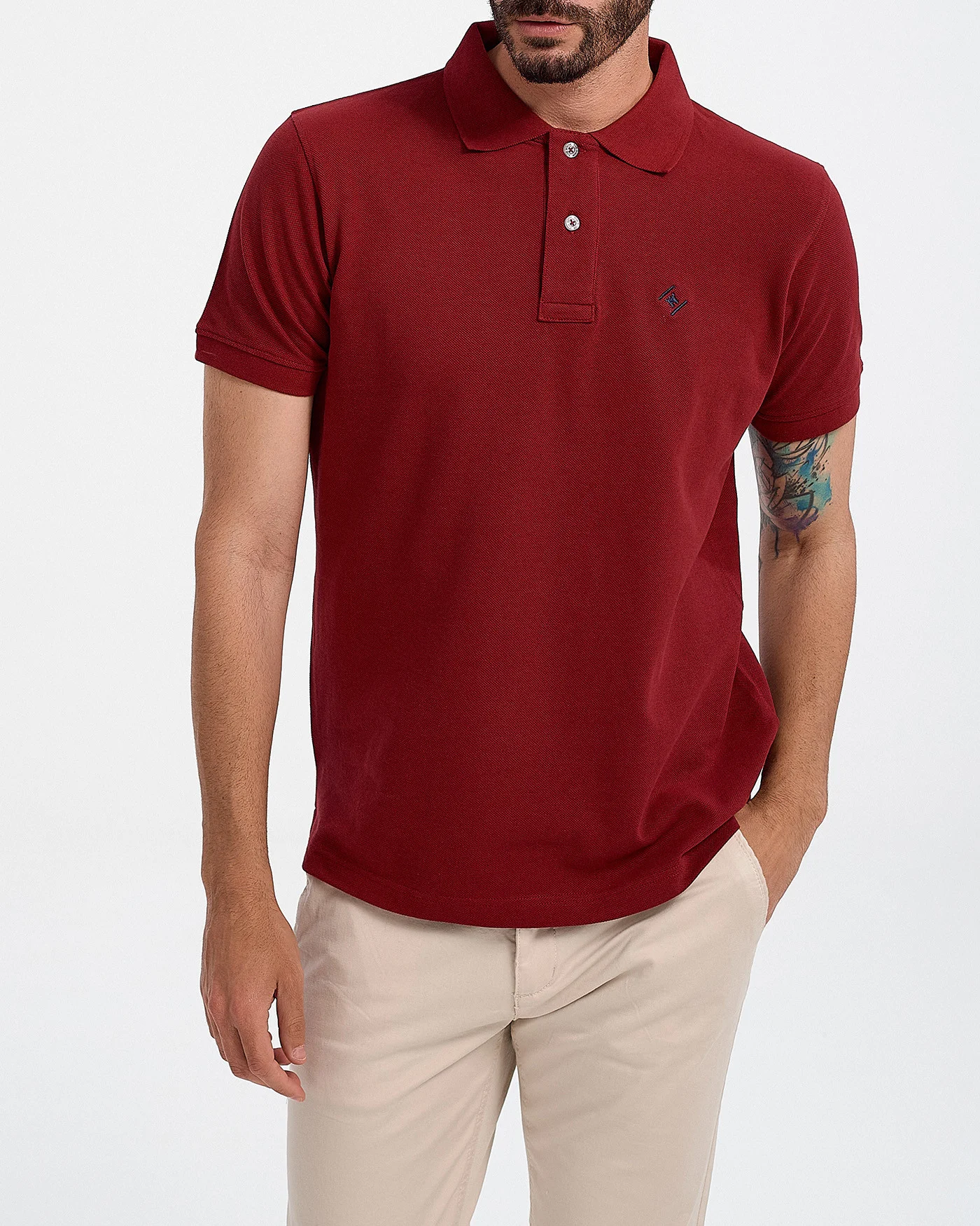 Φωτογραφία προϊόντος: Rook Ανδρικό Πόλο T-Shirt - 2121102000 ΜΠΟΡΝΤΩ