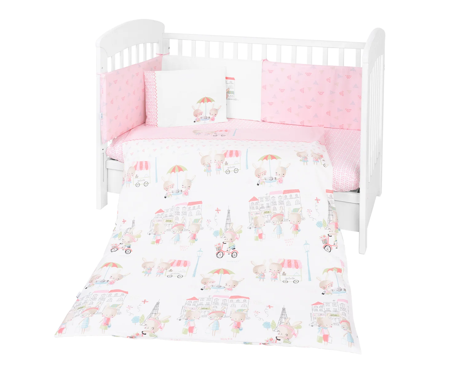 Φωτογραφία προϊόντος: Kikka Boo - Bedding set 6pcs 70/140 Day in Paris - 41101060071