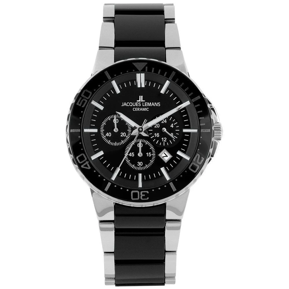 Φωτογραφία προϊόντος: Jacques Lemans 1-2166A Colmar Ceramic Mens Chronograph 43mm 10ATM