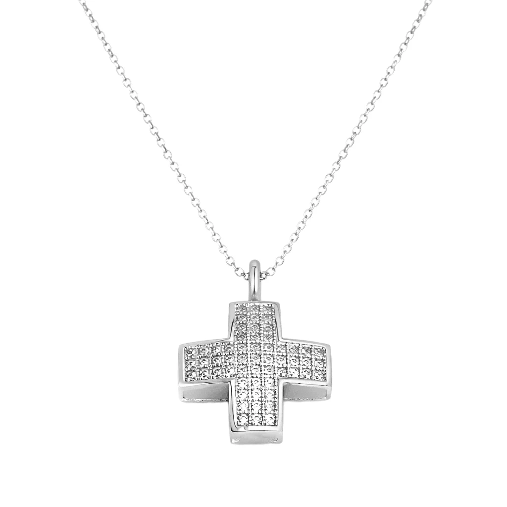 Φωτογραφία προϊόντος: fenixjewelry Κολιε Γυναικειο Σταυρος Λευκο χρυσο 14κ XGK008