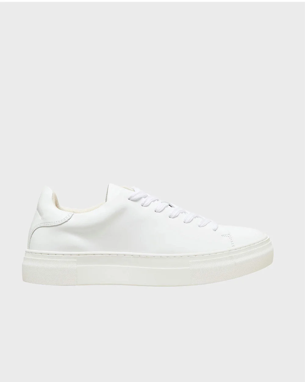 Φωτογραφία προϊόντος: SELECTED ΑΝΔΡΙΚΑ SNEAKERS LEATHER TRAINERS - 16081298 ΑΣΠΡΟ