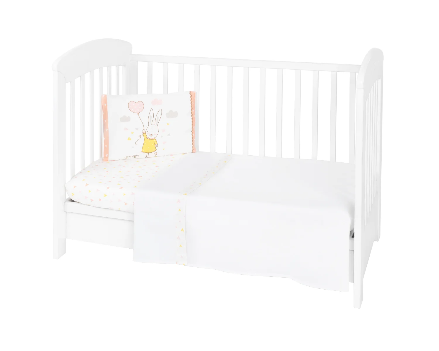 Φωτογραφία προϊόντος: Kikka Boo - Bedding set 3pcs EU style 70/140 Rabbits in Love - 41101030127