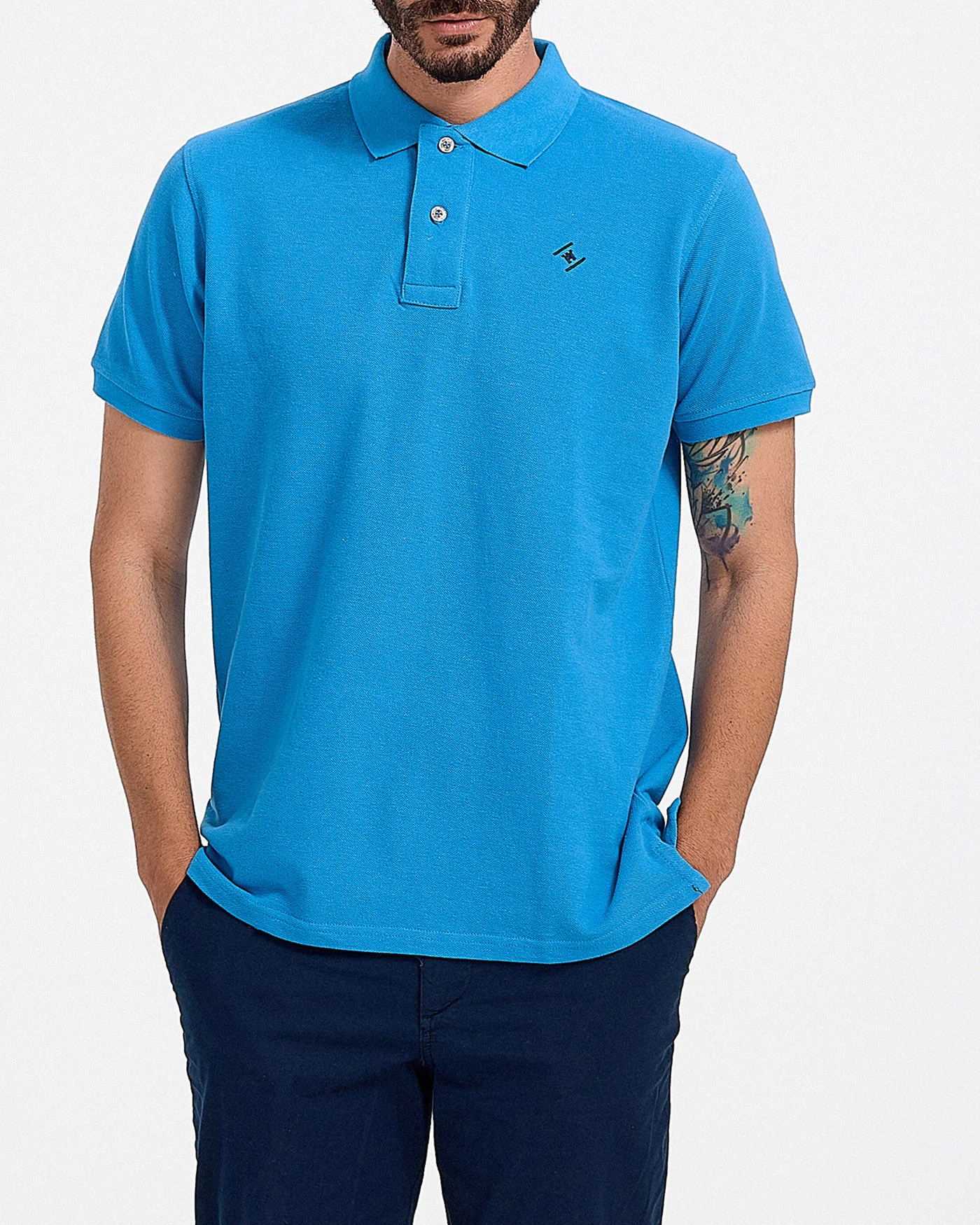 Φωτογραφία προϊόντος: Rook Ανδρικό Πόλο T-Shirt - 2121102000 ΓΑΛΑΖΙΟ