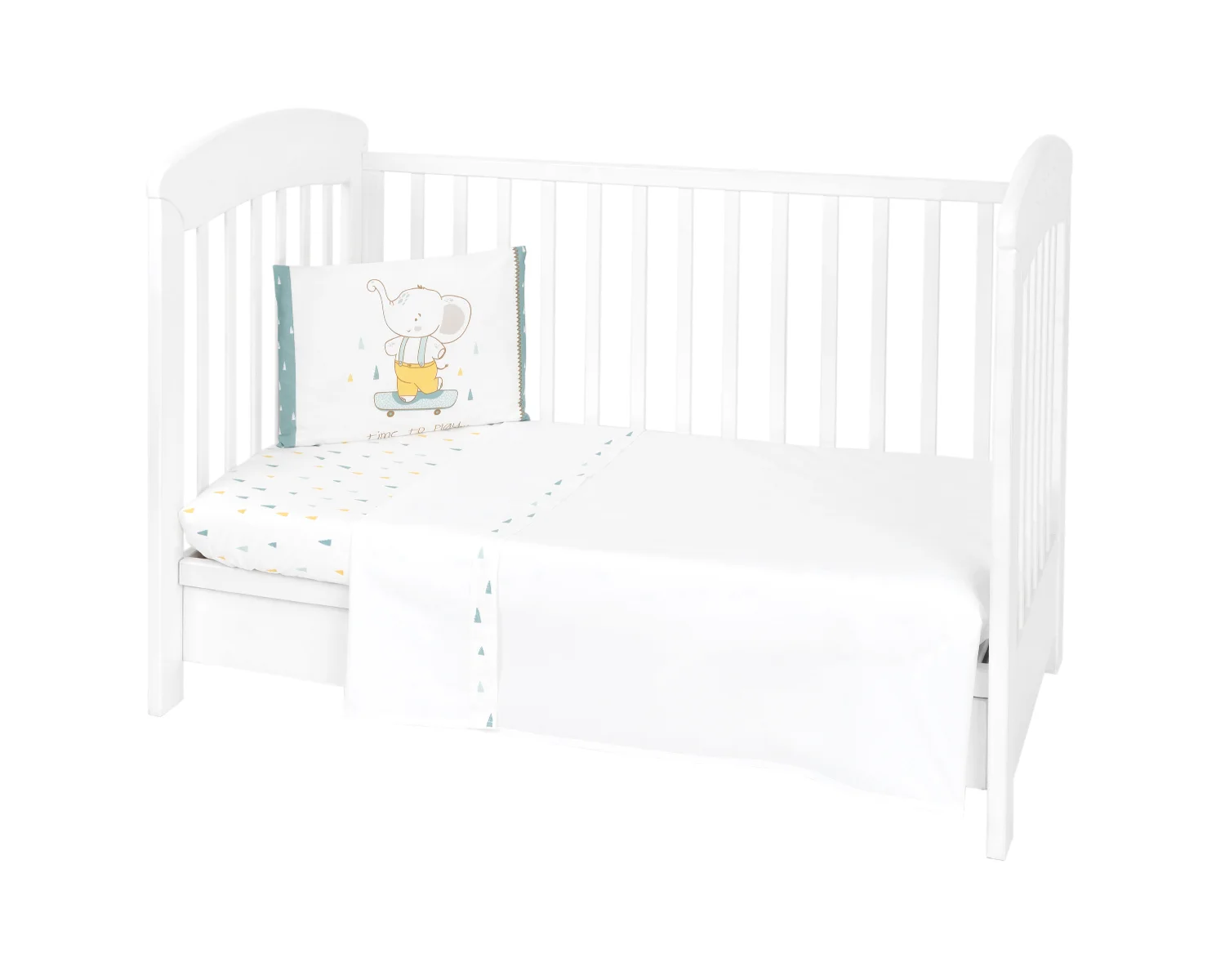 Φωτογραφία προϊόντος: Kikka Boo - Bedding set 3pcs EU style 70/140 Elephant Time - 41101030124