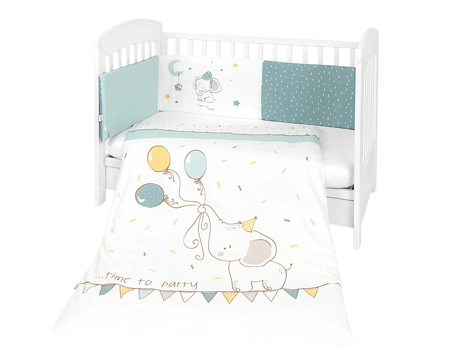 Φωτογραφία προϊόντος: Kikka Boo - Bedding set 2pcs EU Style 60/120 Elephant Time - 41101020093
