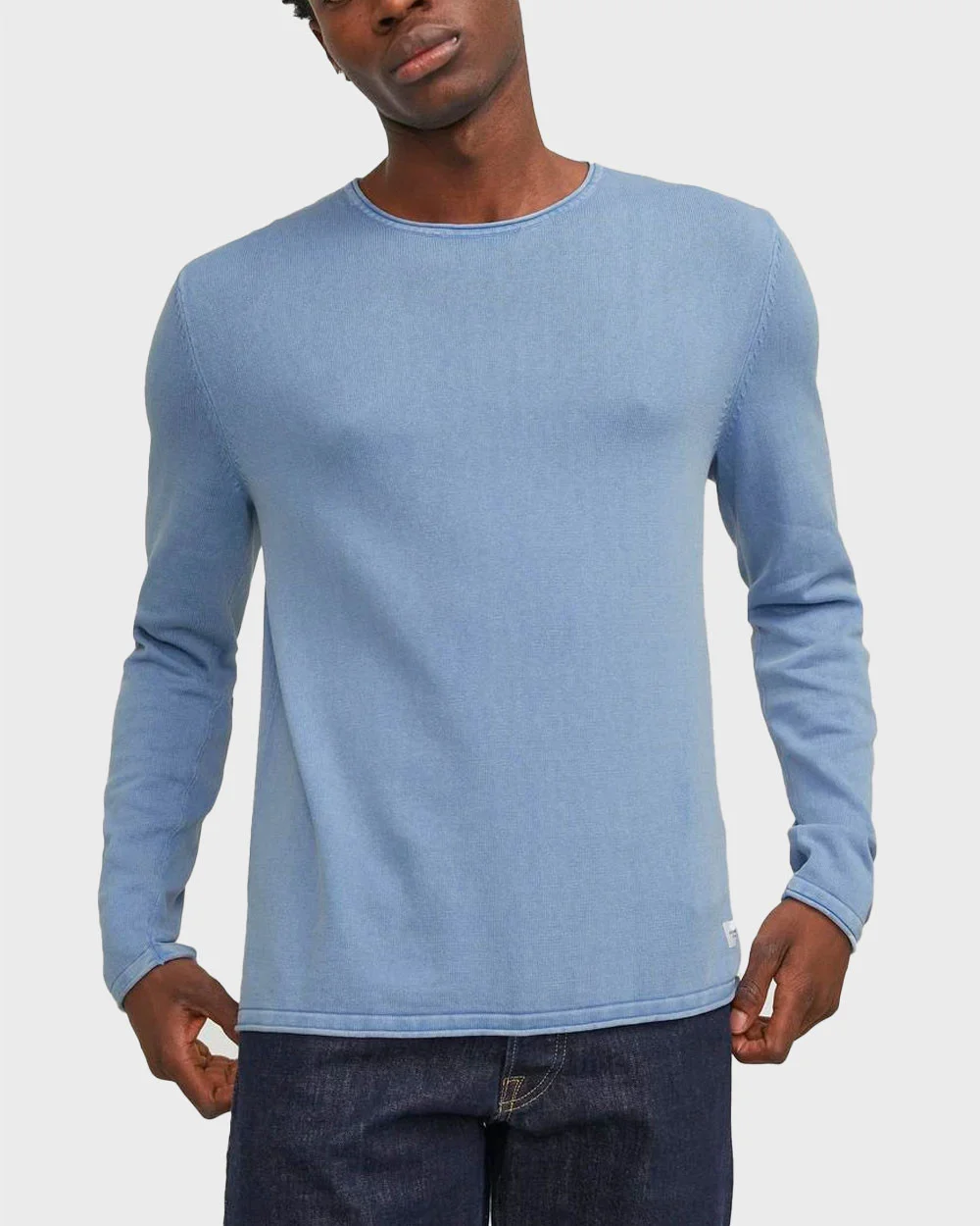 Φωτογραφία προϊόντος: JACK & JONES ΠΛΕΚΤΟ CREW NECK ΠΟΥΛΟΒΕΡ - 12174001 ΣΙΕΛ