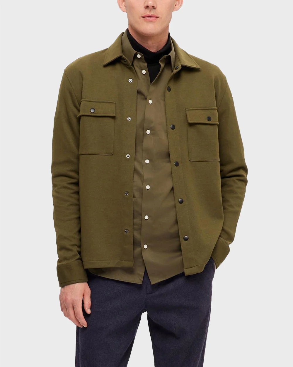 Φωτογραφία προϊόντος: SELECTED ΑΝΔΡΙΚΟ OVERSHIRT - 16085115 ΛΑΔΙ