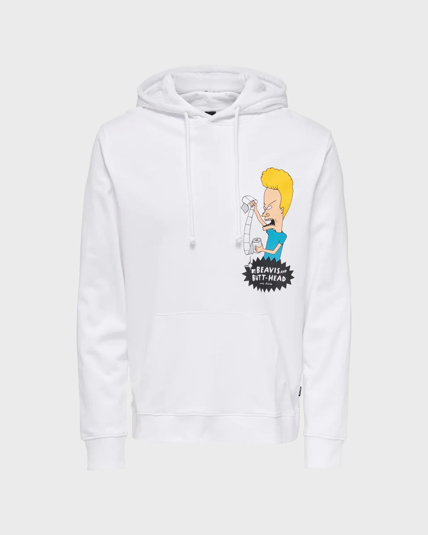 Φωτογραφία προϊόντος: ONLY & SONS Only & Sones Ανδρικό Φούτερ Hood Homme Beavis & Butthead - 22024197 ΑΣΠΡΟ