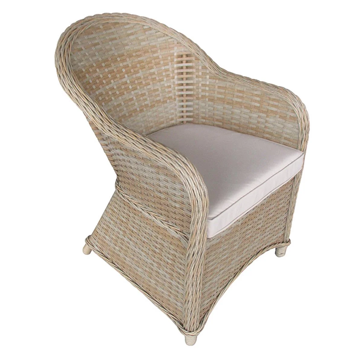 Φωτογραφία προϊόντος: Πολυθρόνα κήπου Hadrian pakoworld rattan καφέ- textilene μπεζ 70x57x85εκ 70x57x85