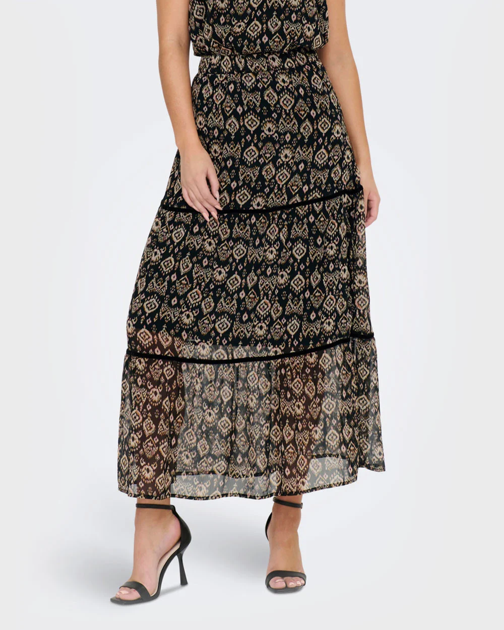Φωτογραφία προϊόντος: ONLY ΓΥΝΑΙΚΕΙΑ ΦΟΥΣΤΑ PRINTED MAXI SKIRT - 15283843 ΚΑΦΕ