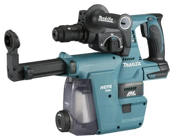 Φωτογραφία προϊόντος: Makita DHR243ZJW - Πνευματικό Πιστολέτο SDS-Plus με βαλίτσα μεταφοράς (Makpac), ταχυτσόκ 18v (Solo) και κιτ συλλογής σκόνης με μηχανισμό καθαρισμού του φίλτρου CT