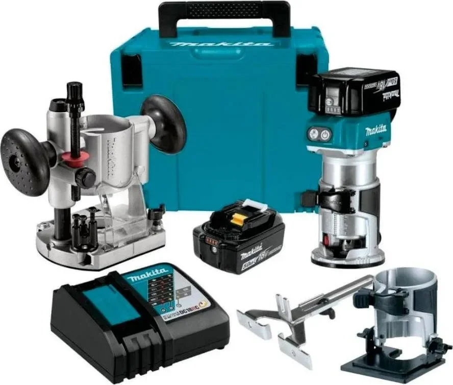 Φωτογραφία προϊόντος: Makita DRT50RTJX2 - Κουρευτικό Περιθωρίων BL MOTOR 18V με 3 βάσεις, βαλίτσα μεταφοράς (Makpac) , φορτιστή + 2 μπαταρίες 5.0Ah (2×5.0Ah)