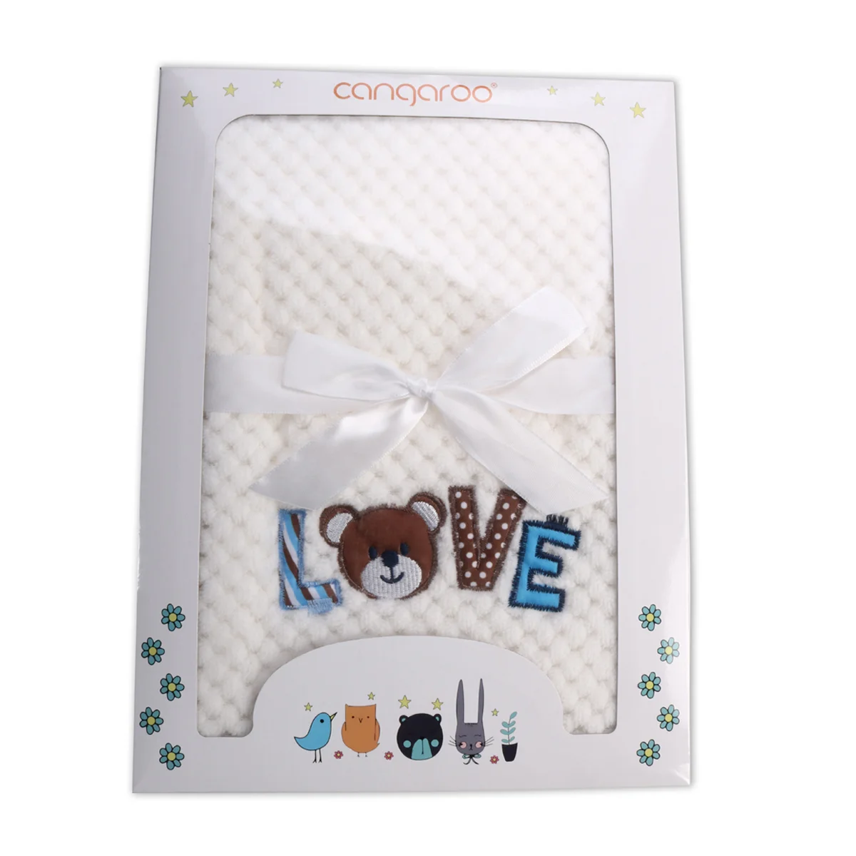 Φωτογραφία προϊόντος: CANGAROO - Baby blanket Freya white - 3800146263973