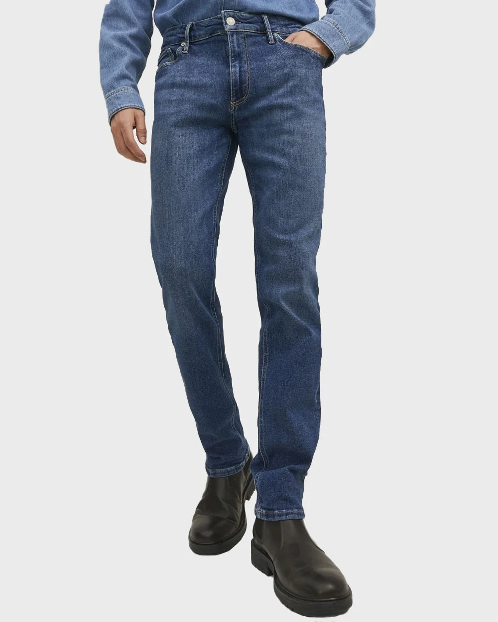 Φωτογραφία προϊόντος: JACK & JONES JACK&JONES ΑΝΔΡΙΚΟ ΤΖΙΝ ΠΑΝΤΕΛΟΝΙ ΚΑΝΟΝΙΚΗ ΓΡΑΜΜΗ - 12229852 ΜΠΛΕ