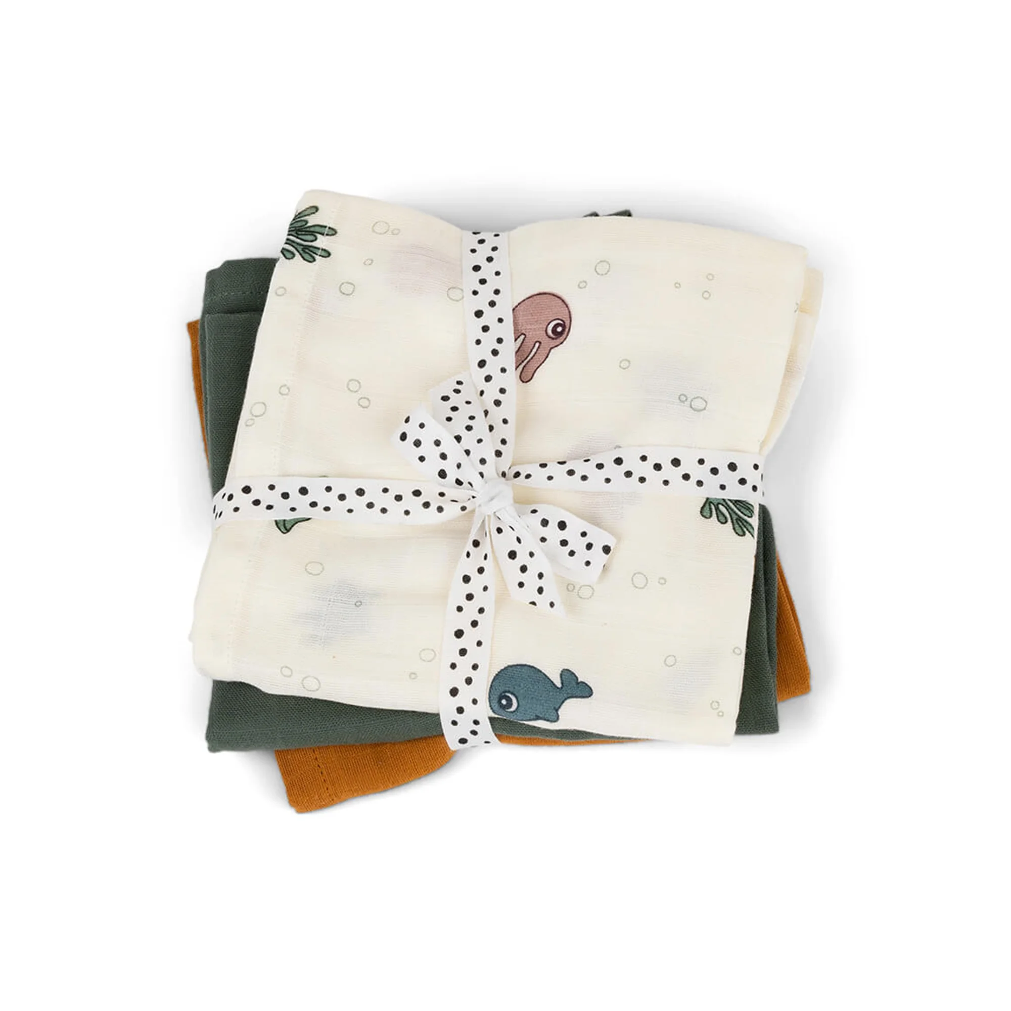 Φωτογραφία προϊόντος: Βρεφική Πάνα Αγκαλιάς Σετ 3 Τμχ Sea Friends Done By Deer