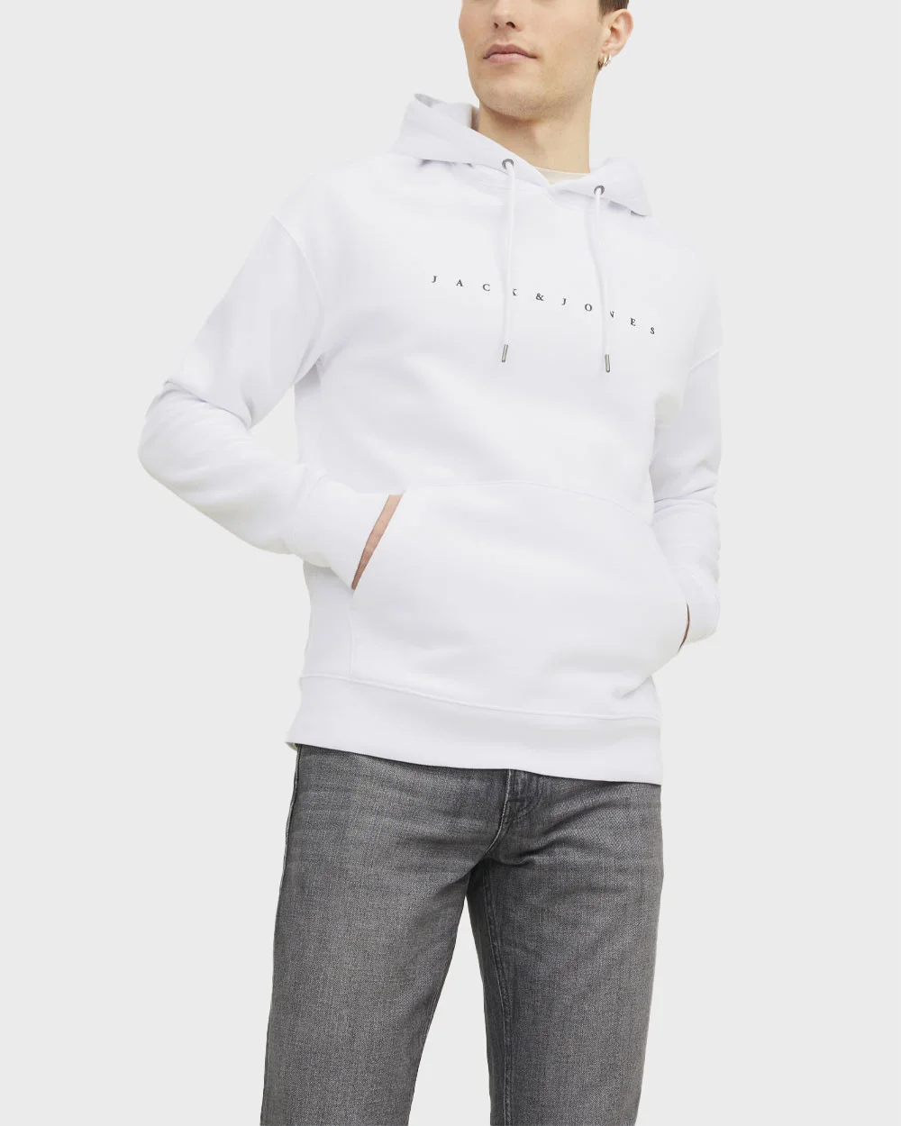 Φωτογραφία προϊόντος: JACK & JONES ΑΝΔΡΙΚΟ ΦΟΥΤΕΡ ΜΕ ΚΟΥΚΟΥΛΑ - 12233972 ΑΣΠΡΟ