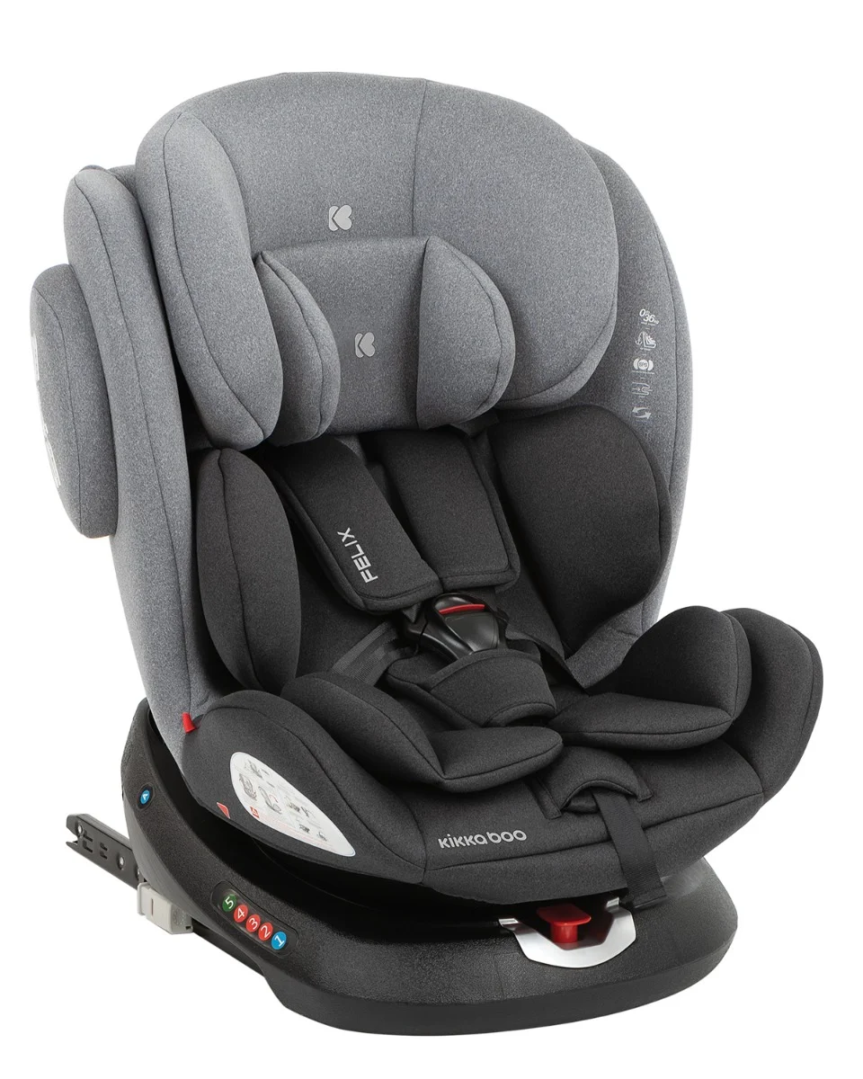 Φωτογραφία προϊόντος: Kikka Boo - Car seat 0-1-2-3 (0-36 kg) Felix ISOFIX Dark Grey - 31002070047