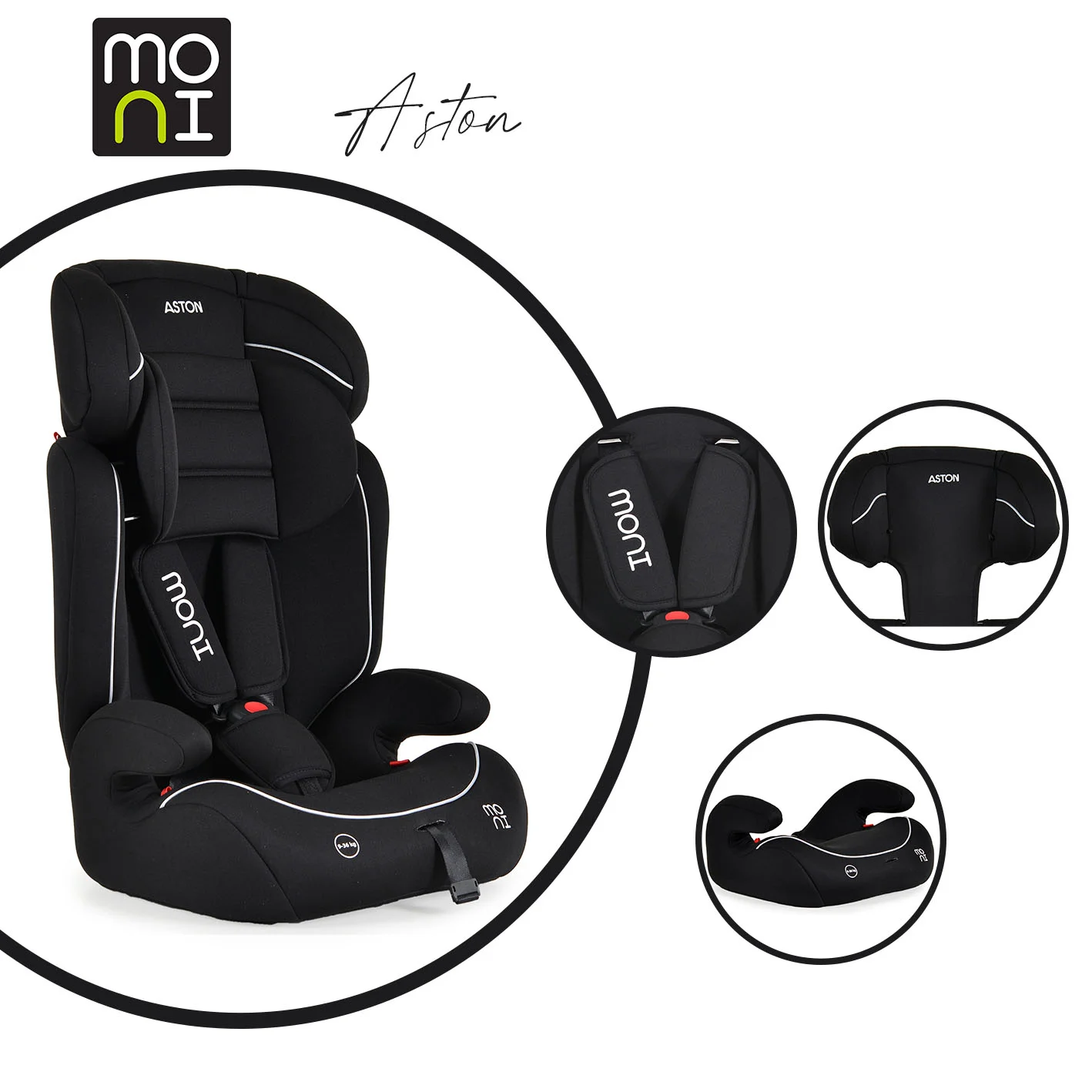 Φωτογραφία προϊόντος: MONI - Baby car seat Aston white - 3801005151189