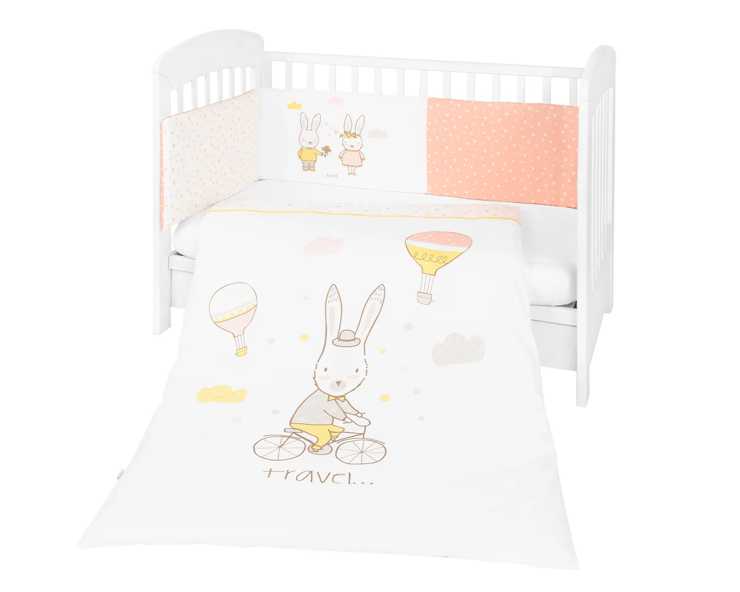 Φωτογραφία προϊόντος: Kikka Boo - Bedding set 2pcs EU Style 70/140 Rabbits in Love - 41101020096