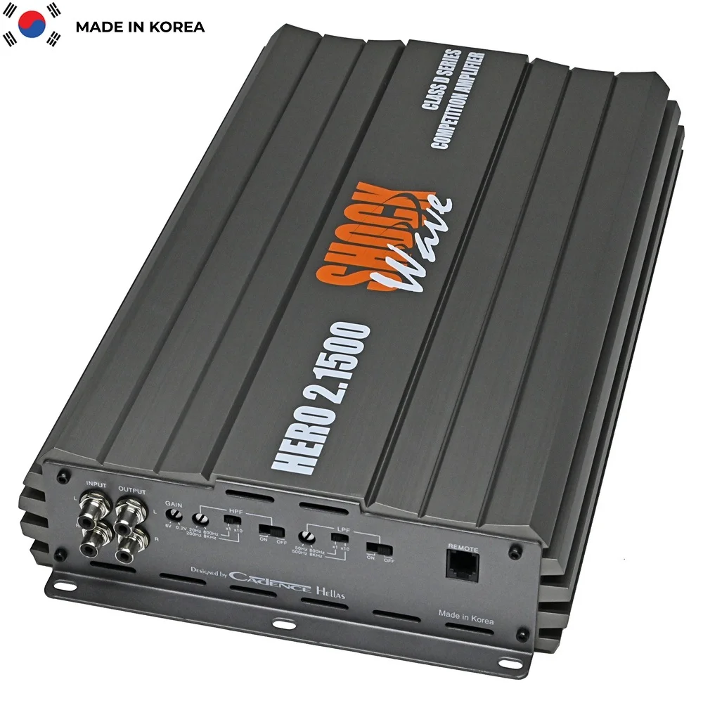 Φωτογραφία προϊόντος: ShockWave Class D 2Channel (2X1500Wrms) Made in Korea - HERO2.1500
