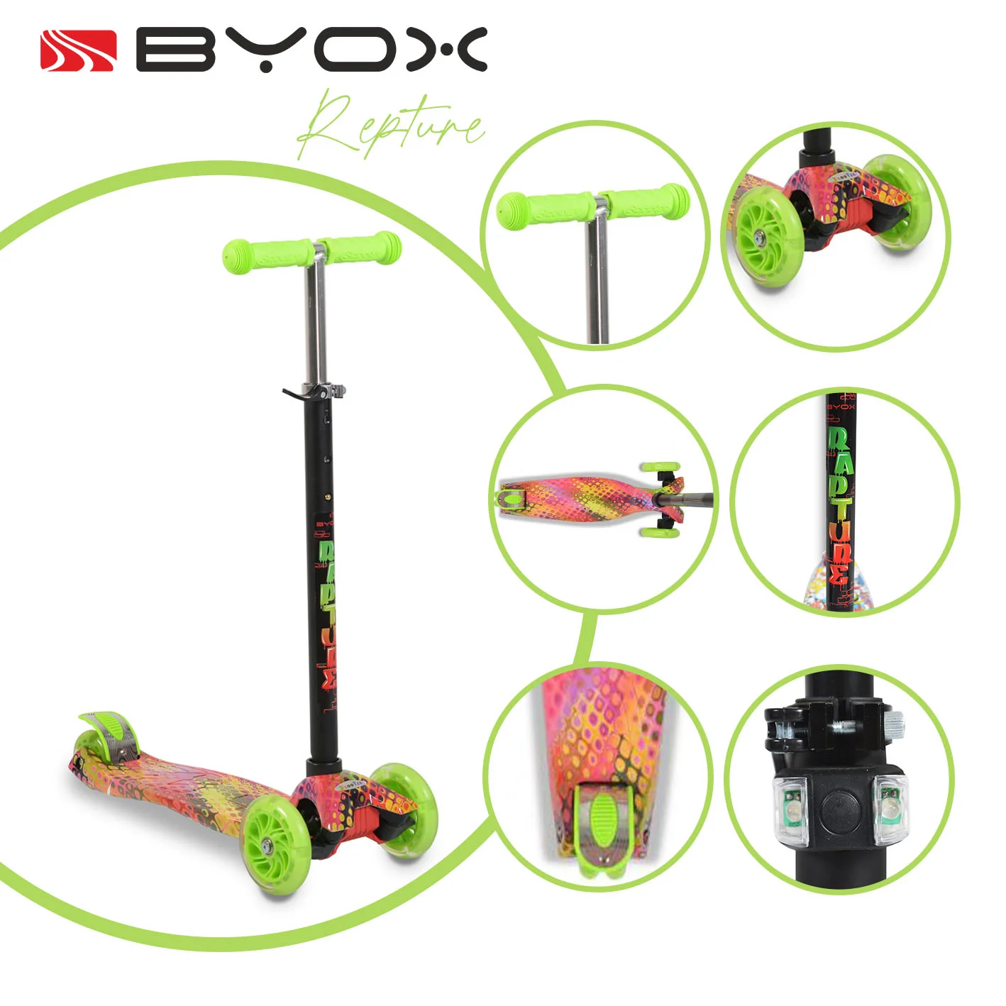 Φωτογραφία προϊόντος: BYOX - Scooter Rapture greeny - 3800146225674