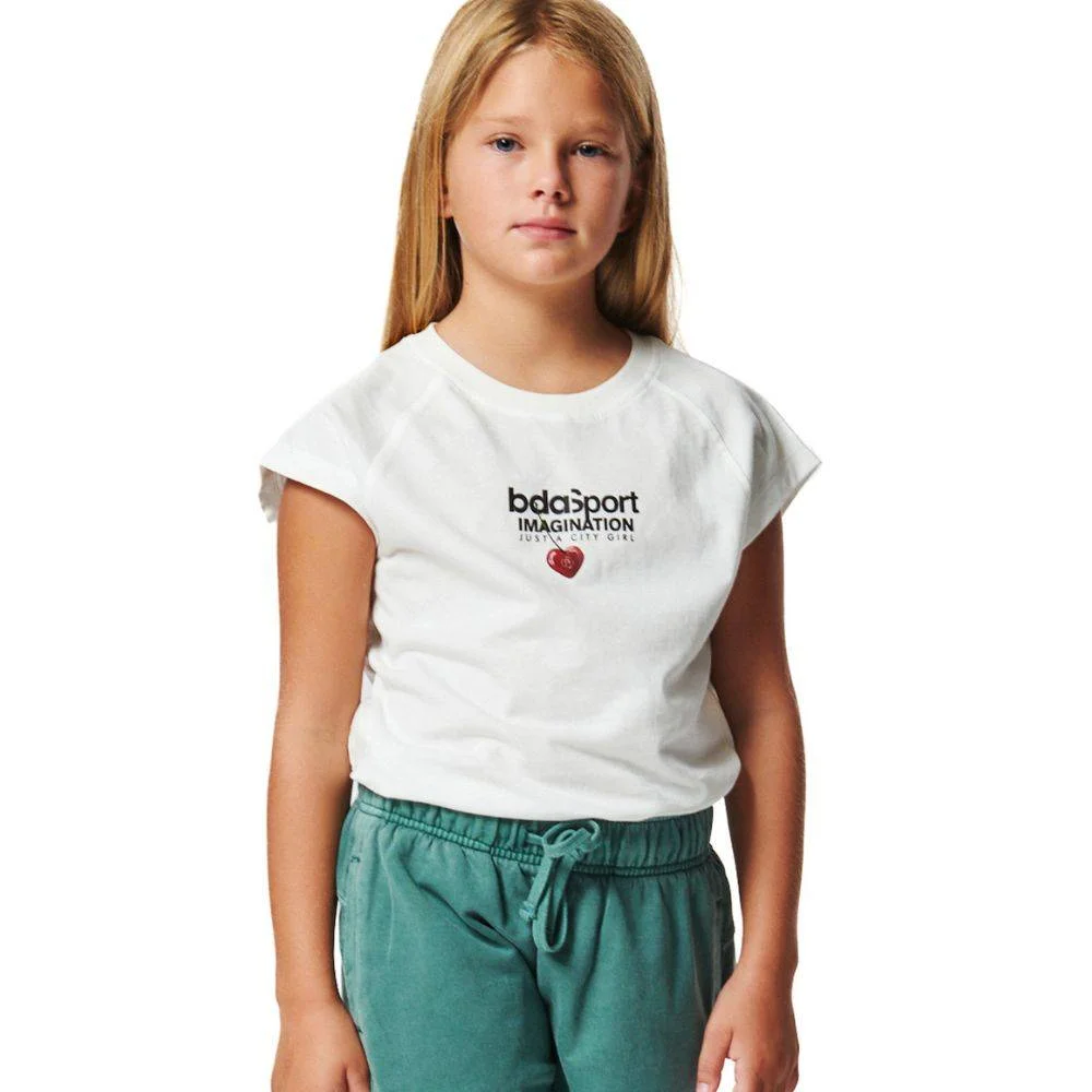 Φωτογραφία προϊόντος: BODY ACTION 042502-01-WHITE - Παιδικό T-Shirt με Raglan Μανίκια, Λευκό