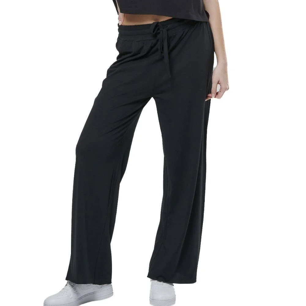 Φωτογραφία προϊόντος: 021527-01-BLACK - BODY ACTION WOMEN'S WIDE-LEG PANTS BLACK Color