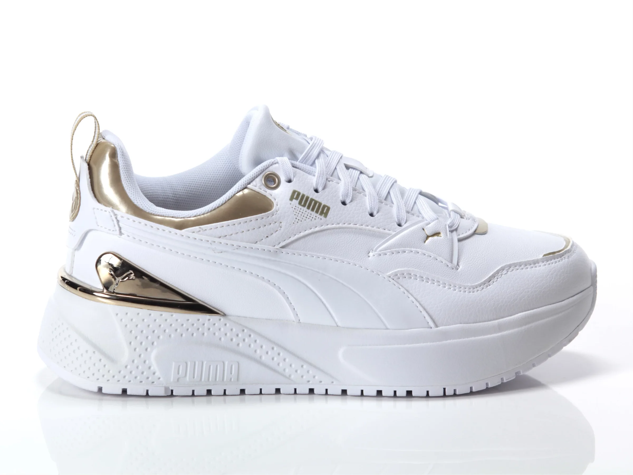 Φωτογραφία προϊόντος: PUMA R78 Disrupt Mettalic Γυναικεία Sneakers - ΛΕΥΚΟ