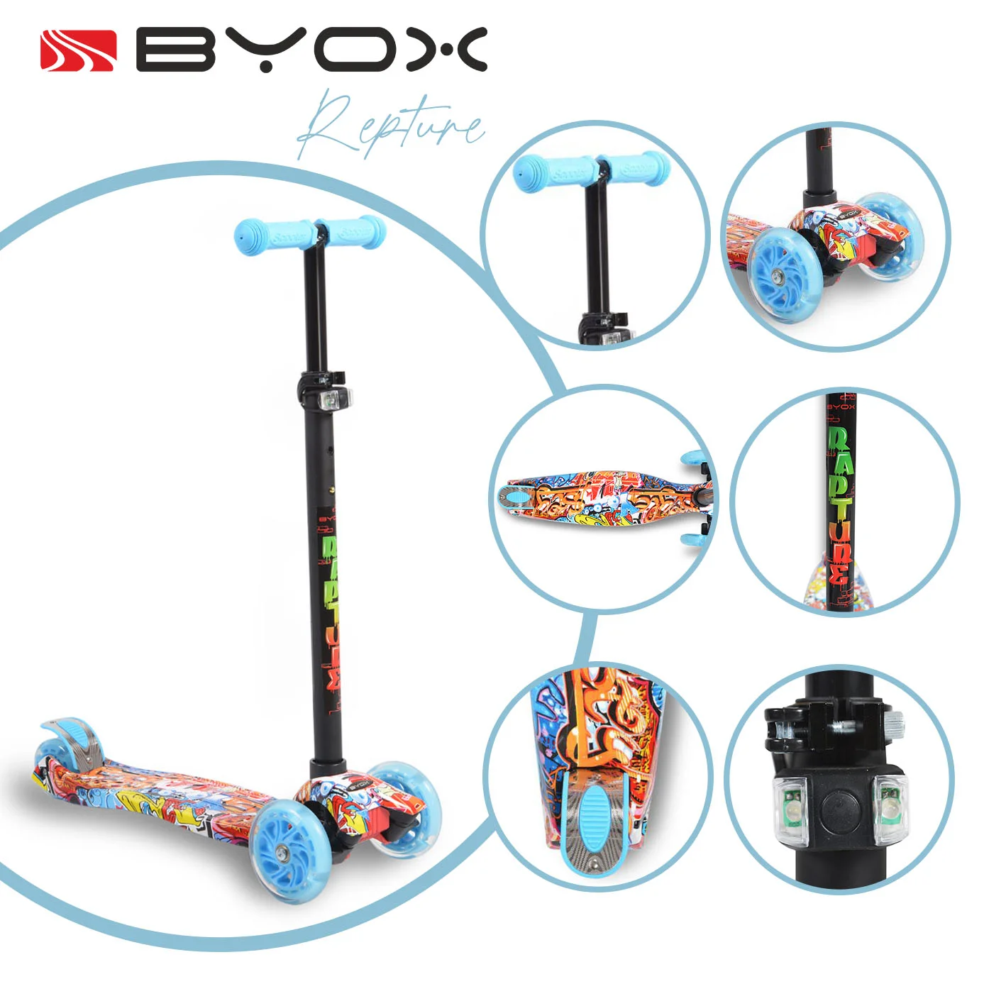 Φωτογραφία προϊόντος: BYOX - Scooter Rapture blue - 3800146255435