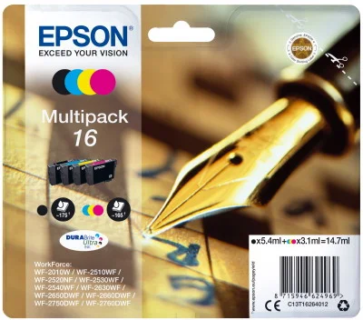 Φωτογραφία προϊόντος: ΜΕΛΑΝΙ EPSON 16 MULTIPACK T162640