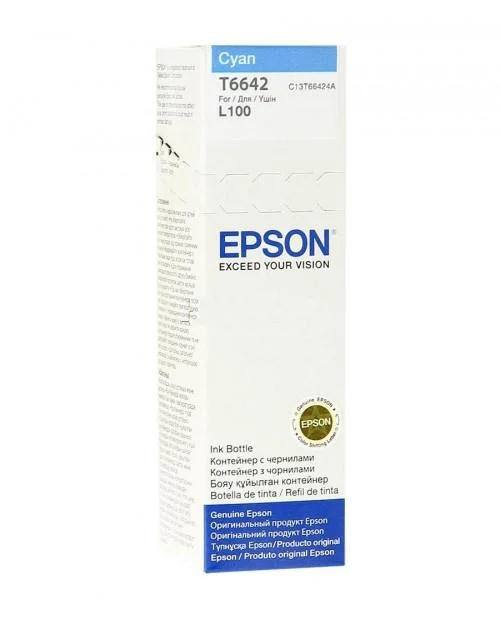 Φωτογραφία προϊόντος: ΜΕΛΑΝΙ EPSON T66424A (L100/200) CYAN (70ml)