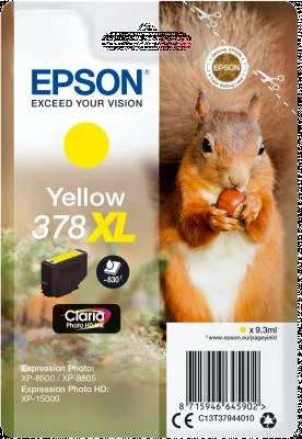 Φωτογραφία προϊόντος: ΜΕΛΑΝΙ EPSON 378XL YELLOW 9.3ml (C13T379440)
