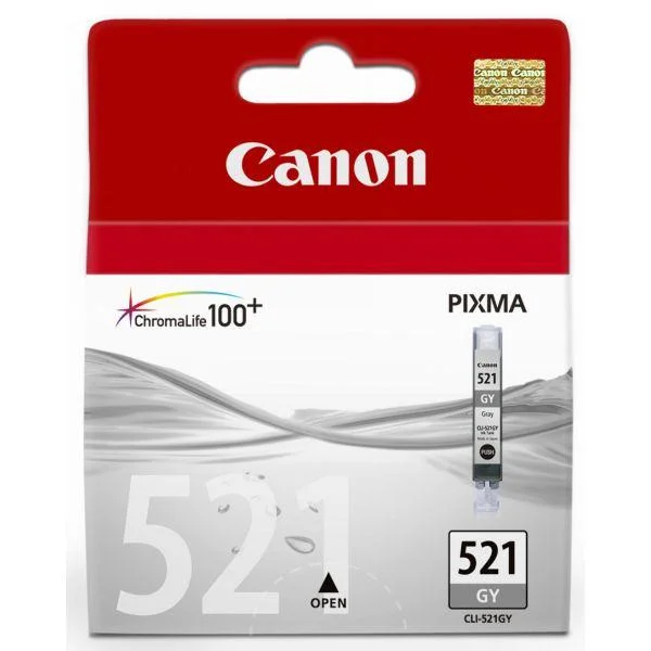 Φωτογραφία προϊόντος: ΜΕΛΑΝΙ CANON CLI-521GY GREY 2937B001