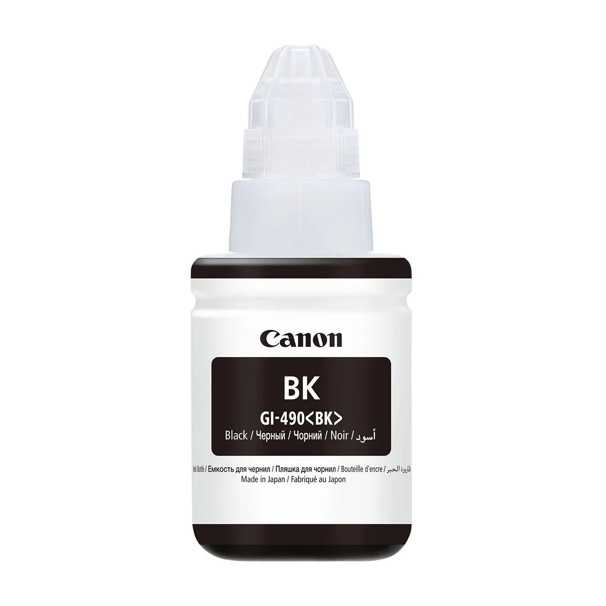 Φωτογραφία προϊόντος: ΜΕΛΑΝΙ CANON GI-490 BLACK 135ml 6kpgs (0663C001)