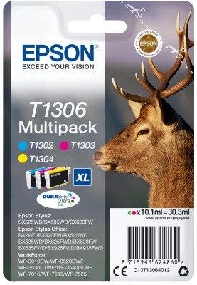 Φωτογραφία προϊόντος: ΜΕΛΑΝΙ EPSON T1306 MULTIPACK C/Y/M