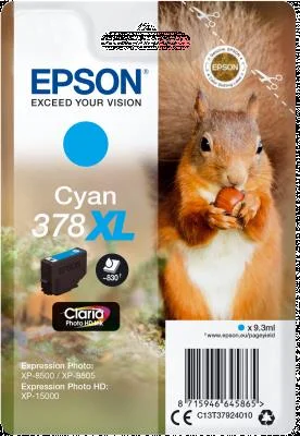 Φωτογραφία προϊόντος: ΜΕΛΑΝΙ EPSON 378XL CYAN 9.3ml (C13T379240)