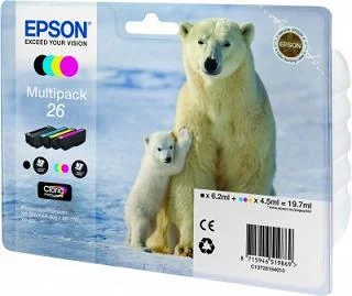 Φωτογραφία προϊόντος: ΜΕΛΑΝΙ EPSON 26 MULTIPACK (T261640) /4C