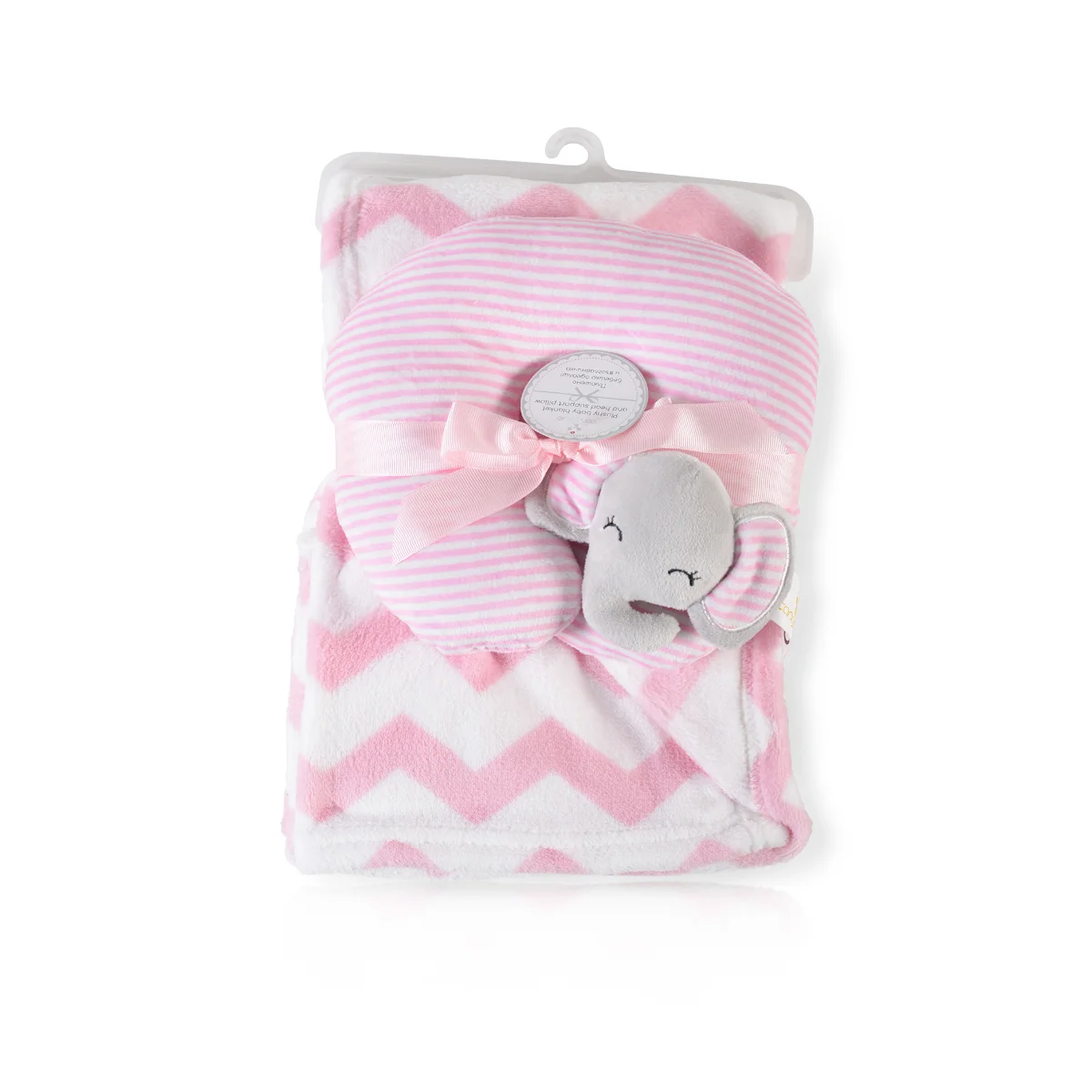 Φωτογραφία προϊόντος: CANGAROO - Baby Blanket 90/75 cm with a pillow Sammy pink - 3800146267568
