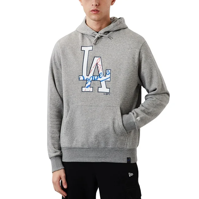 Φωτογραφία προϊόντος: New Era LA DODGERS MLB DOUBLE LOGO HOODIE ΓΚΡΙ