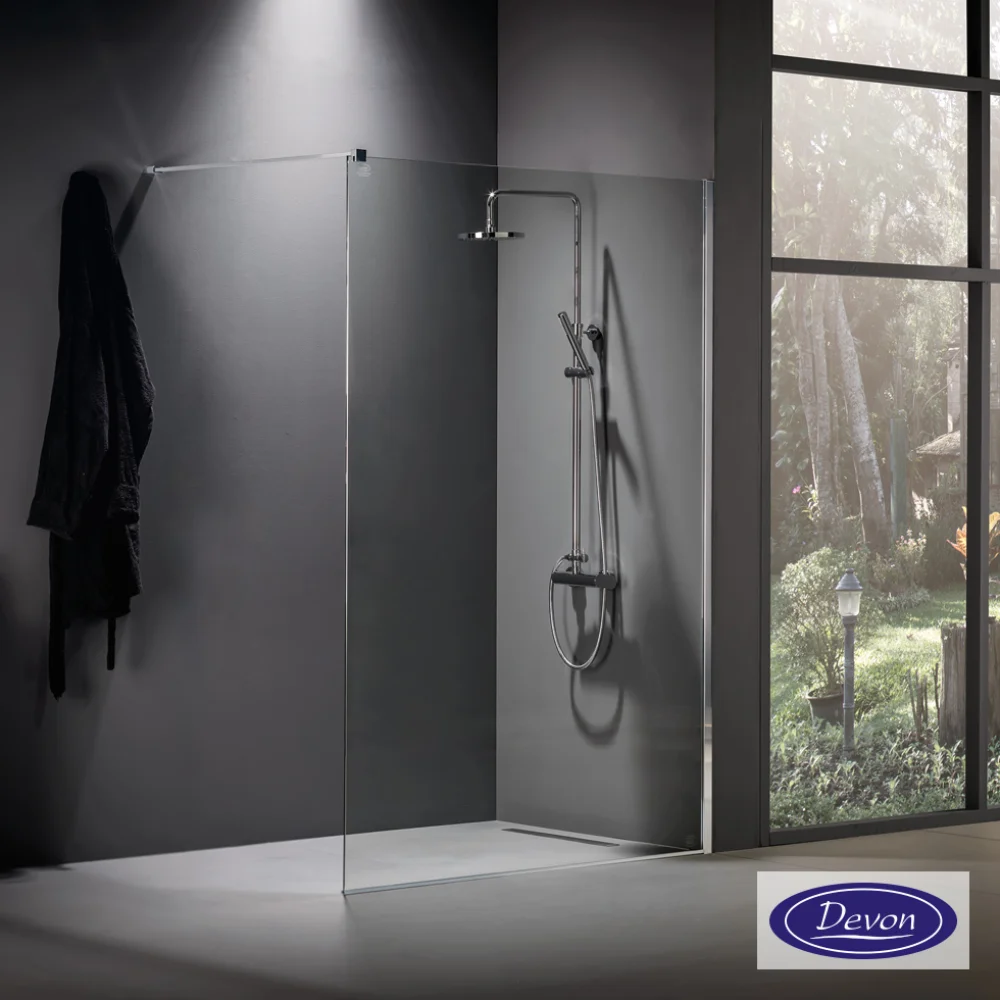 Φωτογραφία προϊόντος: Devon Iwis Walk-In 80 Chrome IW80C-100 77-79x200cm Διαχωριστικό Ντουζιέρας