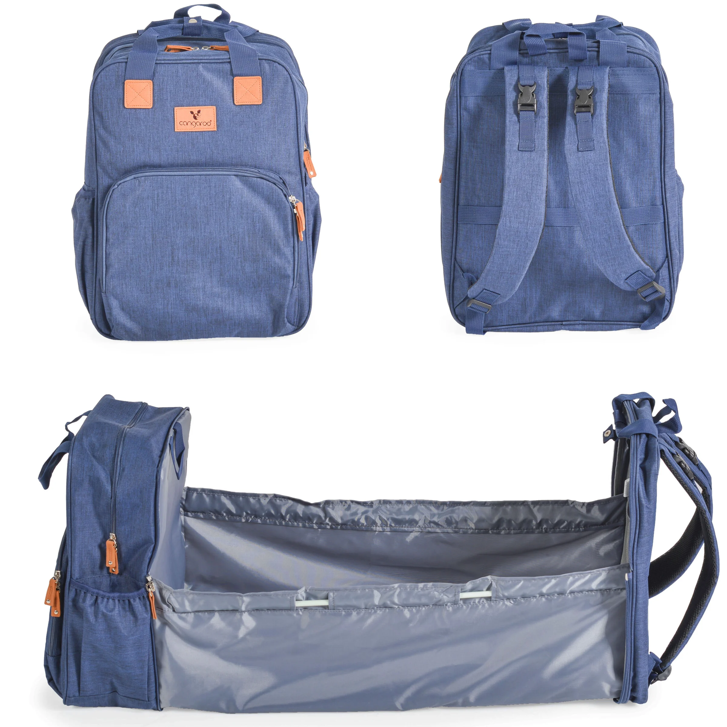 Φωτογραφία προϊόντος: CANGAROO - 2 in 1 Diaper bag-cot Liana blue - 3800146268718