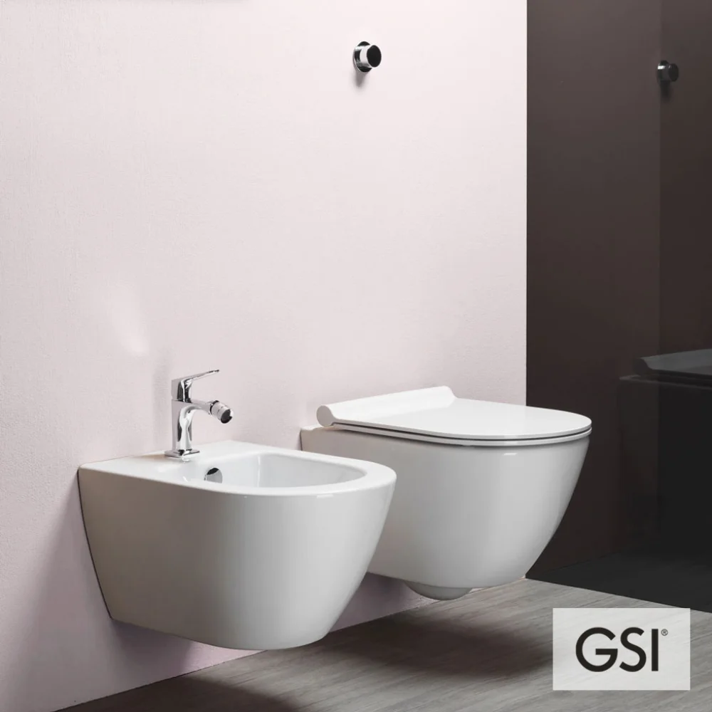 Φωτογραφία προϊόντος: Gsi Pura Swirl 881600SC 50cm Κρεμαστή Λεκάνη Με Κάλυμμα Βακελίτη Αποσπώμενο Slim Soft Close